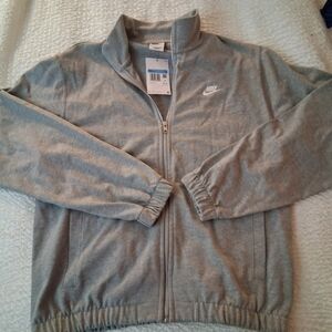 Nike Sportswear Club Full Zip Sweatshirt Mens Grey FQ3426-063